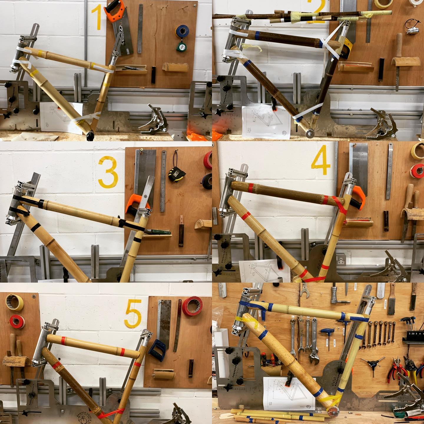 Good morning, early start at our London workshop! Will have these 6 frames all finished by 5pm! .