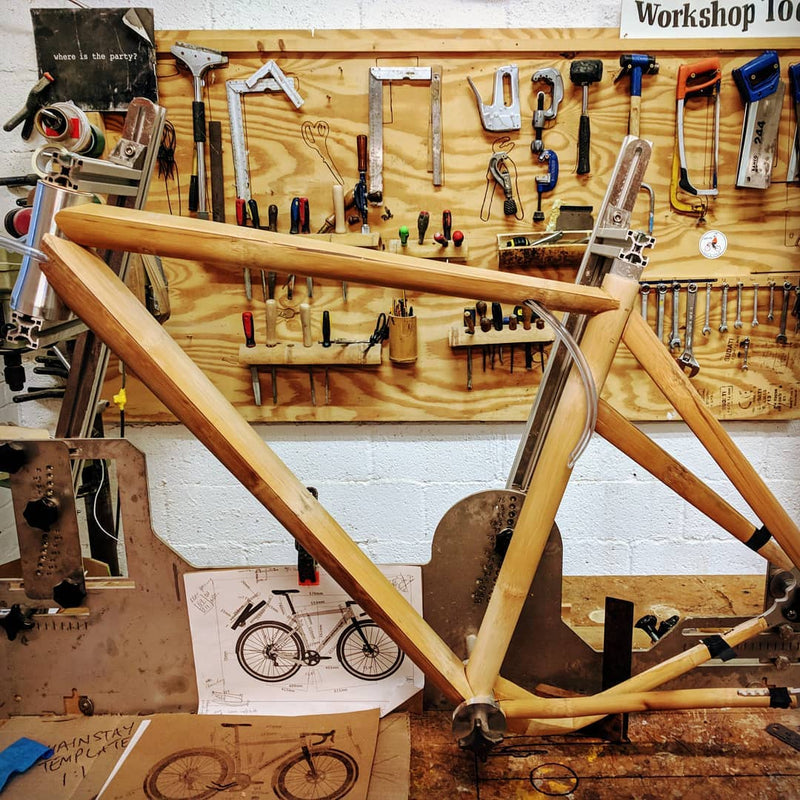 Dan's gravel bike is taking shape...Trying out lots of new and novel things. New modular dropouts, c