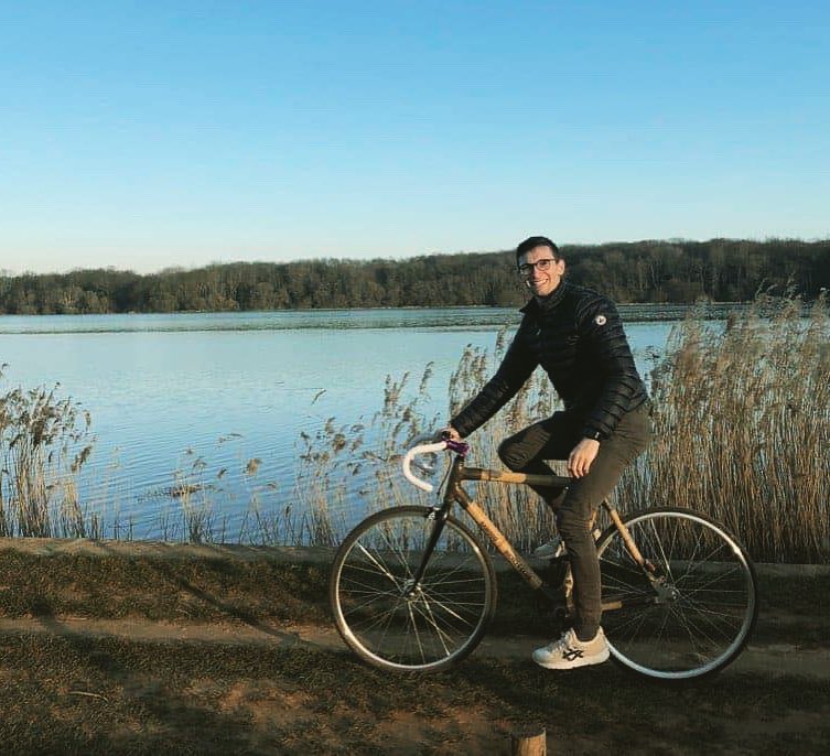 Aurelien in Nantes, France enjoying the lovely weather, 19 degrees for February!