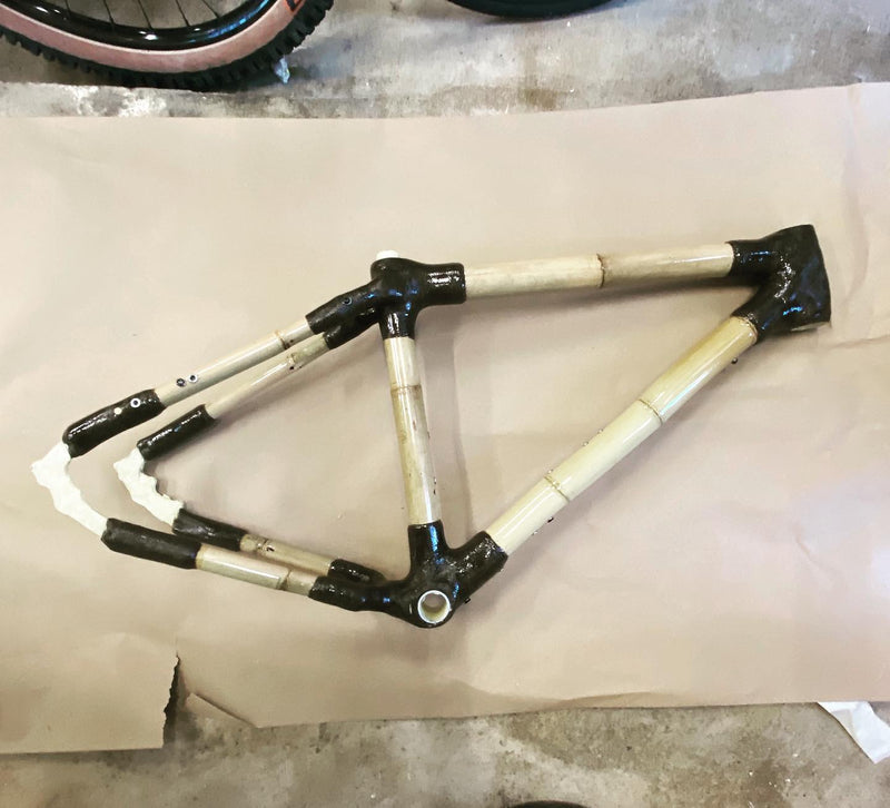 Just been helping Benjamin lacquer up his world touring frame. He built as a home build and popped i