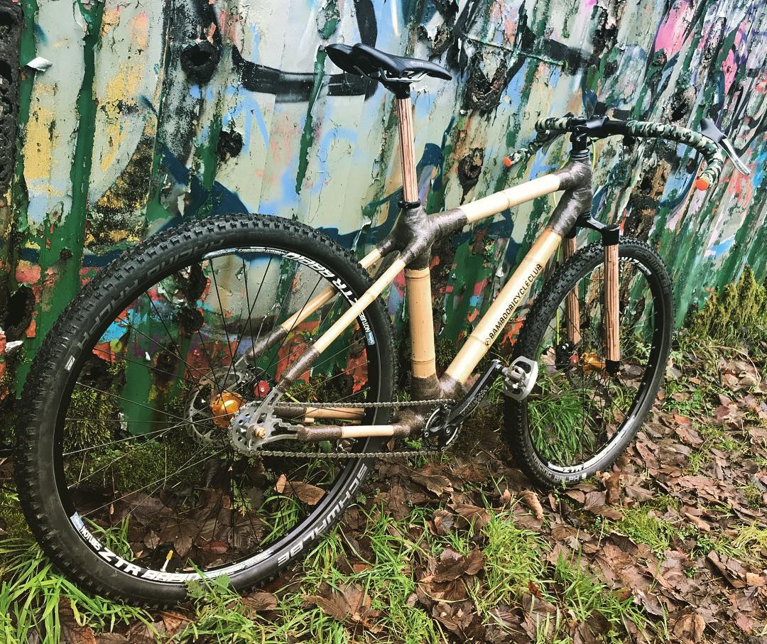 Bamboo #bikepacking built by Giles. Finished as a single speed. #bamboobike #bamboobicycleclub #hand