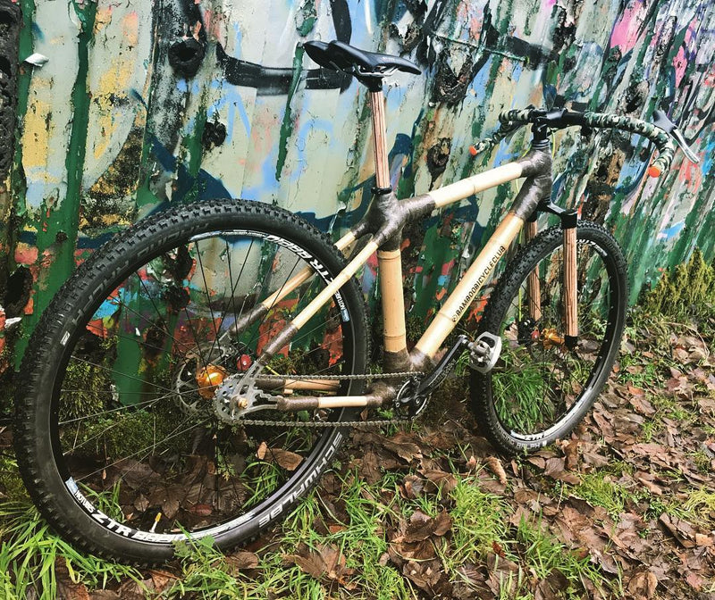 Bamboo #bikepacking built by Giles. Finished as a single speed. #bamboobike #bamboobicycleclub #hand