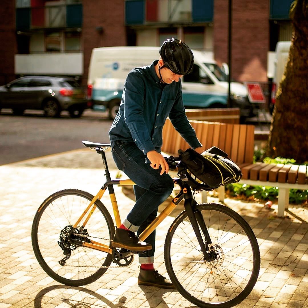 Miles built a bamboo city bike — kitted out with Jack the Bike Rack