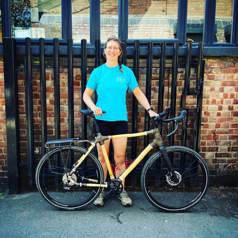 Lizzie ‘s finished touring bike. Frame finished all naturally and she’s a instrument maker and h