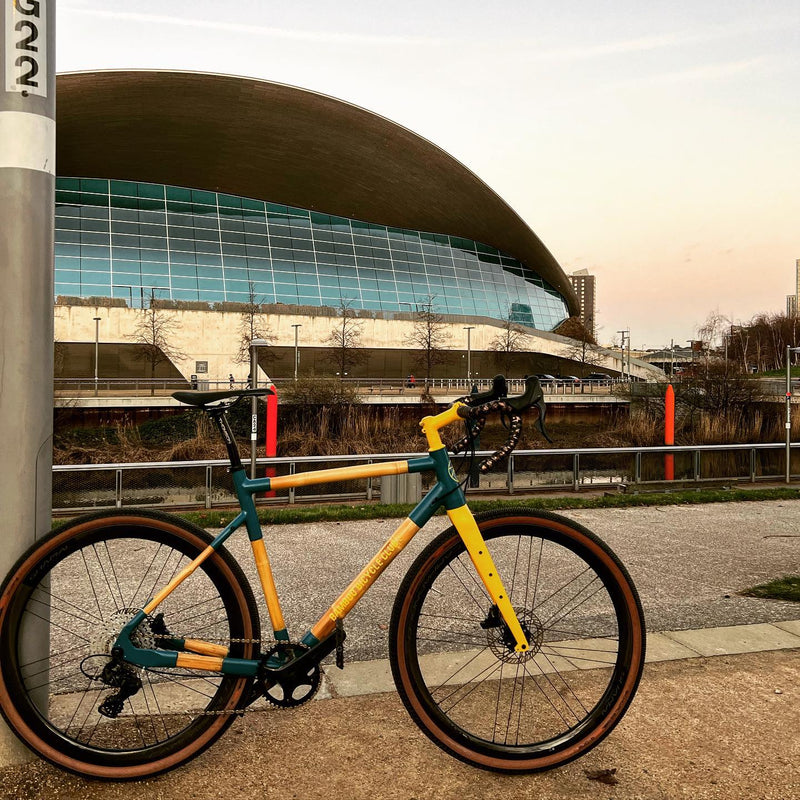 Gravel lugged build fitted with #campagnolo #ekar.