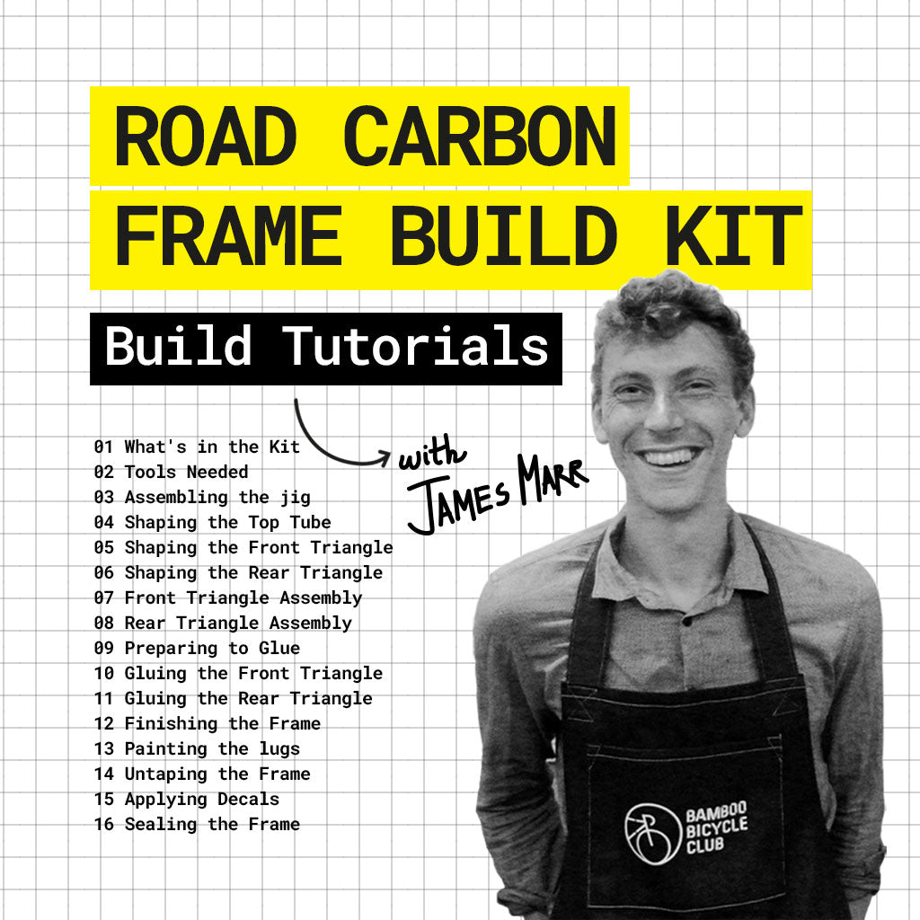 Build tutorials cover listing 16 lessons, from what's in the kit to sealing the frame, with James Marr