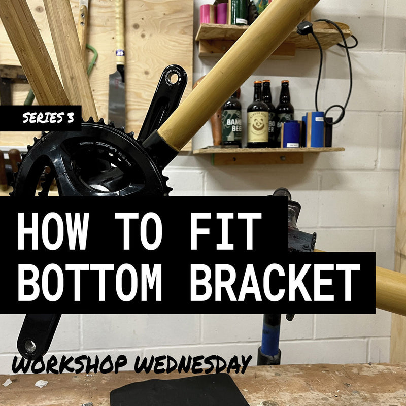 Fitting Shimano bottom bracket bamboo bicycle