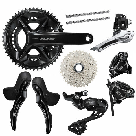 SHIMANO 105 HYDRAULIC DISC WITH MECHANICAL GEARS