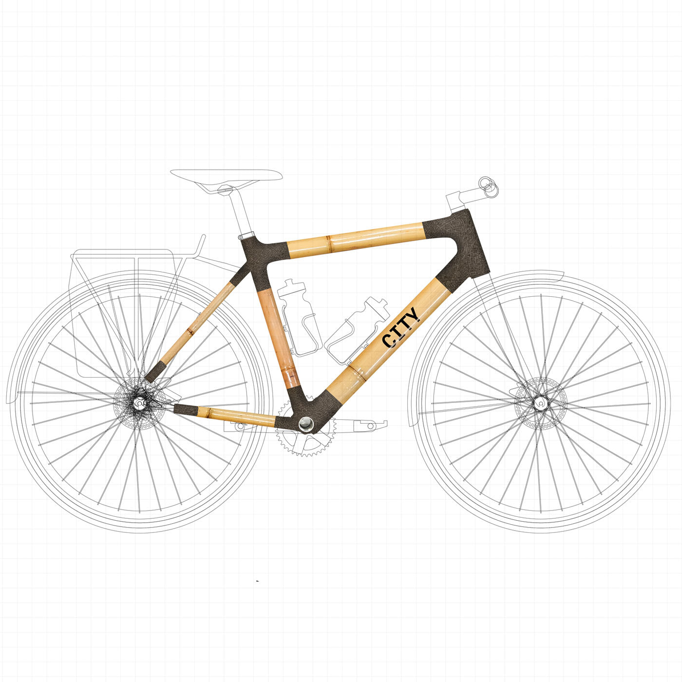 fahrradrahmen citybike City Bike Frame Build Kit – Bamboo Bicycle Club