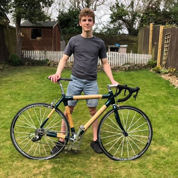 Adam's bamboo road bike