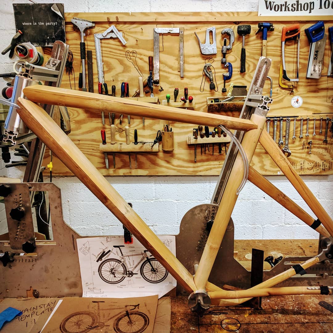 Dan's gravel bike is taking shape...Trying out lots of new and novel things. New modular dropouts, c