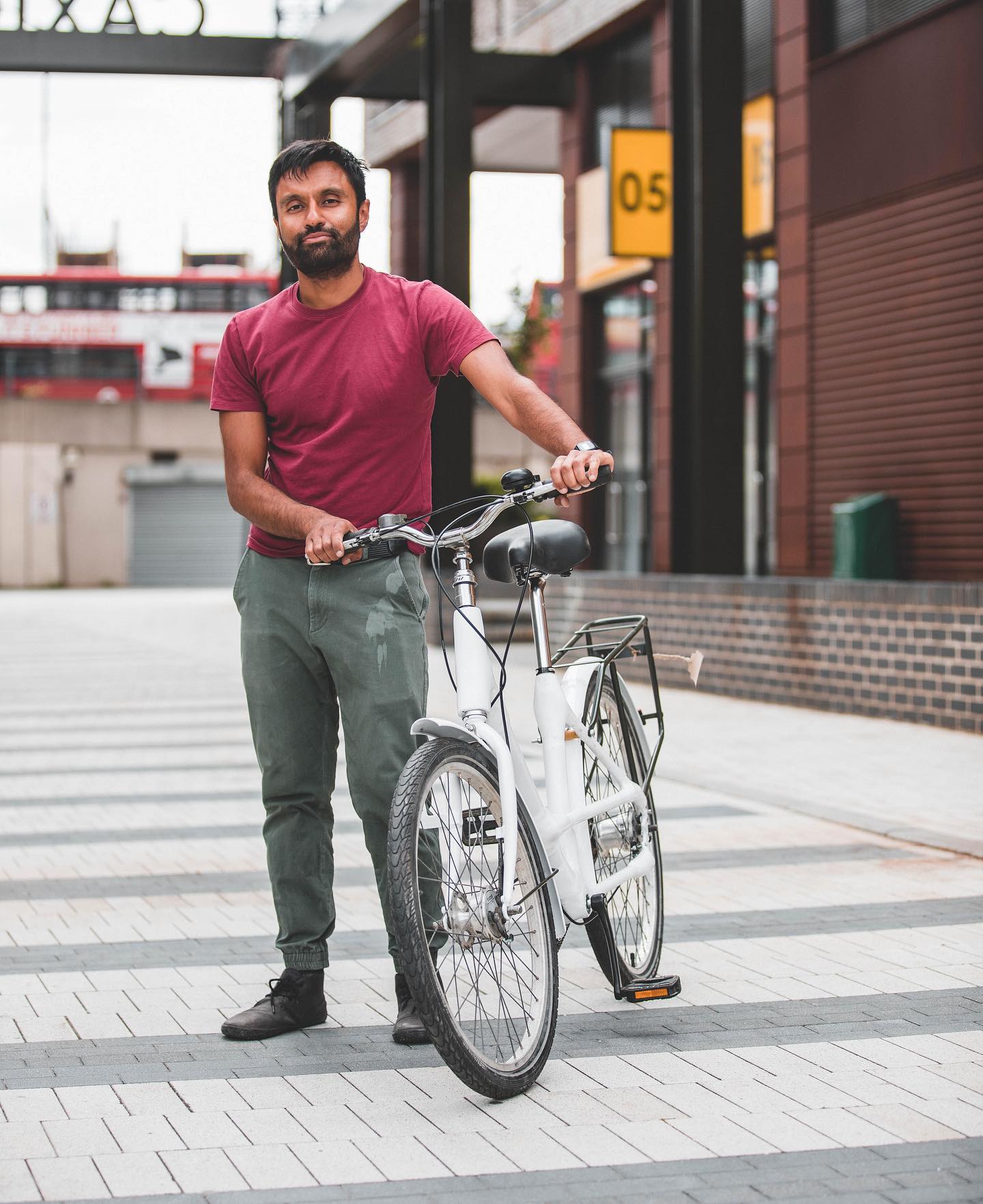 4 day build by Vinay, as part of 4 day workshop. The bicycle is based on a elephant bike, ideal for