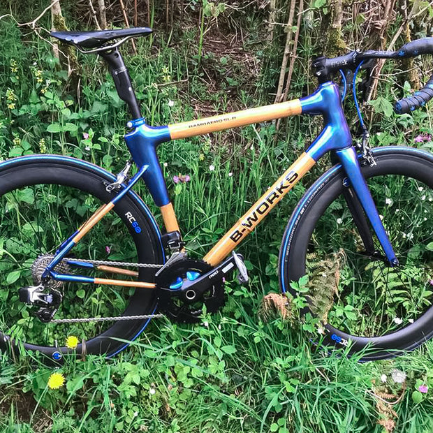 Adrian's aero bamboo bike