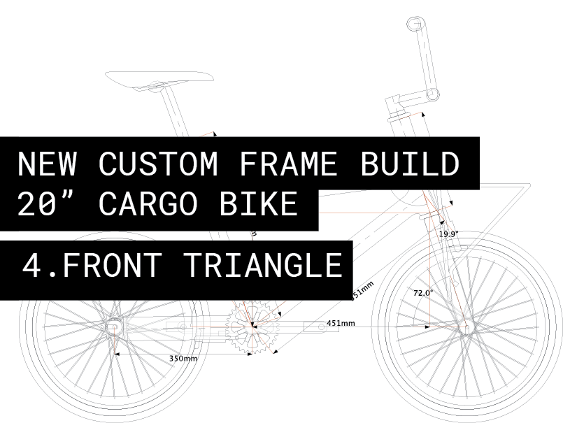 Building the front triangle bamboo bicycle frame