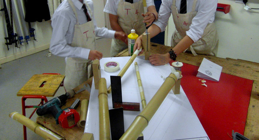 Bradfield College — building with Bamboo Bicycle Club