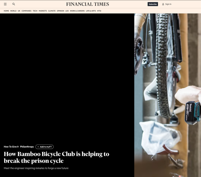 As featured in the Financial Times: breaking the prison cycle