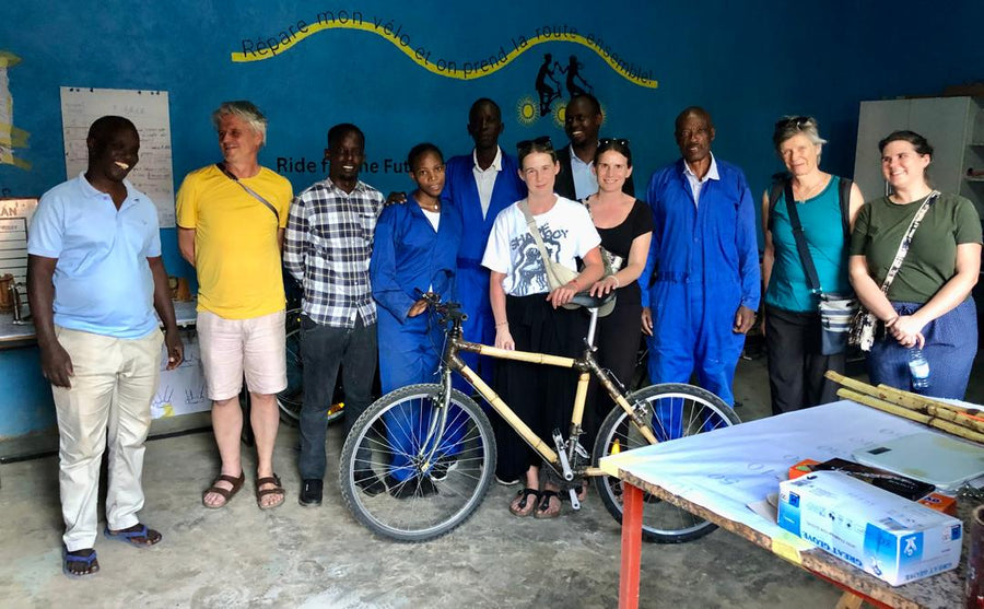 Urumuri, Rwanda — building with Bamboo Bicycle Club