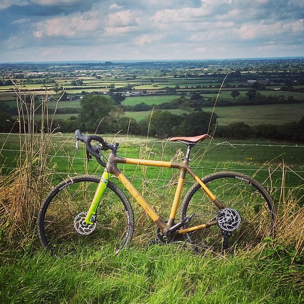 Bamboo #cyclocross built by James as a home build kit. .