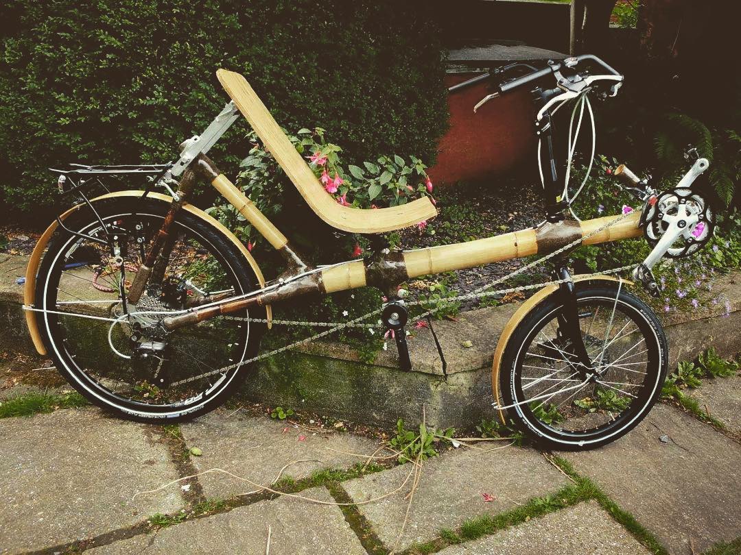 Bamboo recumbent build by Ron .