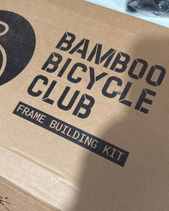 Bamboo Bicycle Club frame building kit box ready to be wrapped as a gift