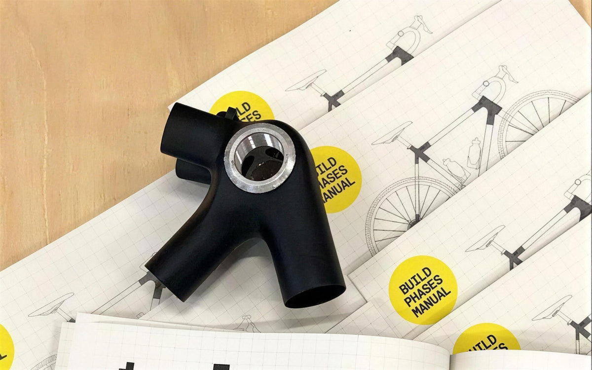 3D-printed frame lugs on our Build Phases manuals