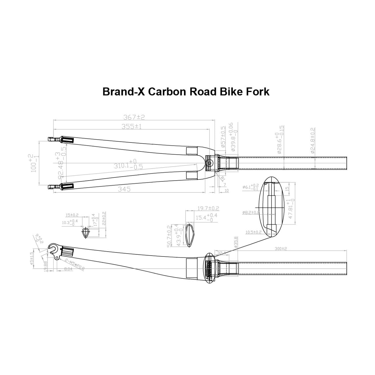 Brand-X Carbon Road Bike Fork