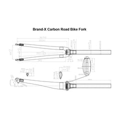 Brand-X Carbon Road Bike Fork